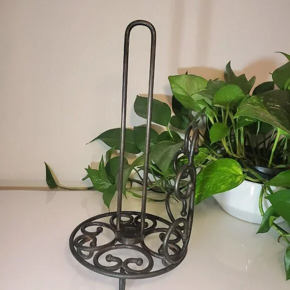 Metal Paper Towel Holder - Vintage - Decorative - Picture 4 of 9